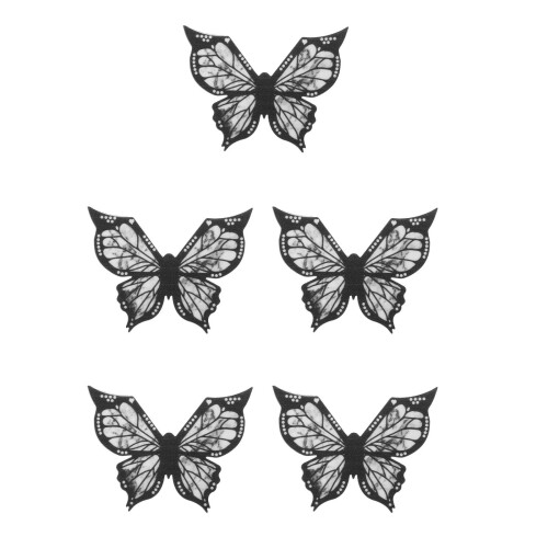 5Pcs Black Silicone Eye Line Stencil Butterfly Eyeliner Makeup Tool