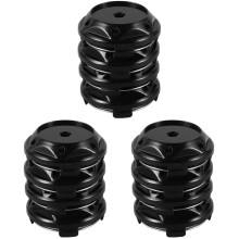 12Pcs Vehicle Wheel Center Caps Black ABS Durable Car Wheel Hub Caps