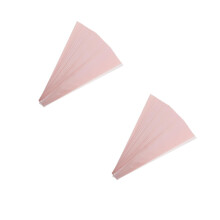 100Pcs Pink Floral Gift Wrap Bags Kraft Paper Plastic Sleeve Holder