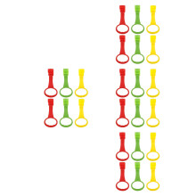 24Pcs Pull Up Rings Plastic Assorted Colors Motor Skill Aid