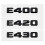 Autosticker met nummerletter voor de achterklep, geschikt voor E300, E320, E350, E400, E420, E430, E500 en E550. 5