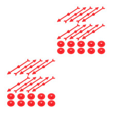 20Pcs Red Plastic Rotating Arrow Toys for Party Game Decoration