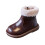 Children's Boots, Cotton Shoes, Solid Color Soft Soled Short Boots 3