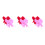 12Pcs Romantic Bowknot Tableware Holders Fabric Heart Design 1