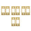 8Pcs Golden Backplate for Deadbolt Door Locks with Smooth Operation 1