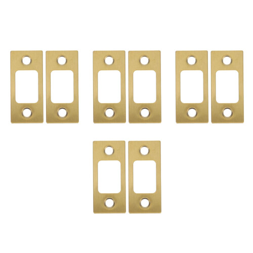 8Pcs Golden Backplate for Deadbolt Door Locks with Smooth Operation