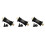 3Pcs Alloy Black Ceramic Central for Bike Folding Mountain Use 1
