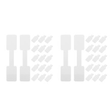 400Pcs White Paper Jewelry Tags Self Adhesive Price Labels for Display