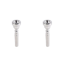 2Pcs Silver Plated 5C Trumpet Mouthpieces Unique Shape Full Tone