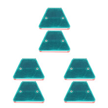 6Pcs Reflective Road Markers ABS Waterproof for Driveway