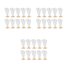 30Pcs Multi-Color Glass Dessert Cups for Party Pudding Jelly