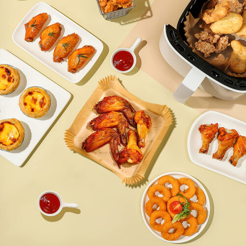 Papel desechable para Air Fryer pack de 100 Nature 1