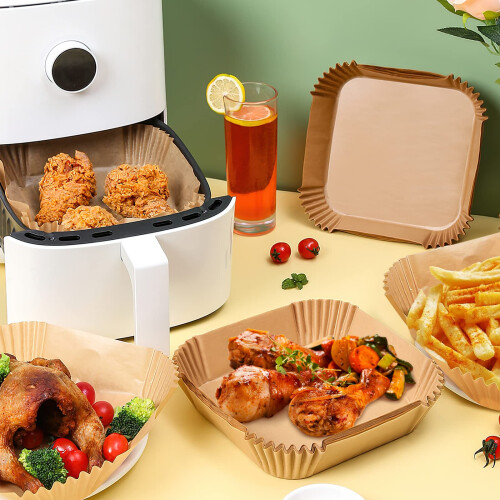 Papel desechable para Air Fryer pack de 100 Nature 2