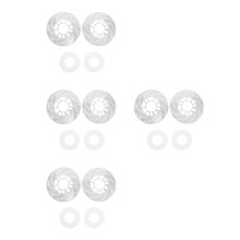 8St Zilveren Aluminium Remschijf Auto Wheel Brake Bescherming