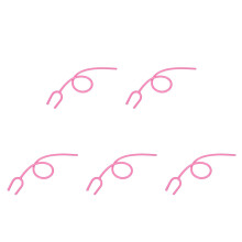 10Pcs Rosy PVC Stethoscope Y-Shaped Extension Tubes for Repair
