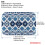 Bohemian Style252Αντιολισθητικό χαλί μπάνιου με αφρό μνήμης: Απορροφητικό, στεγνώνει 4