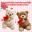 Valentine's Day Rose Bear Plush Toy for Couples 5