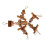 Parrot Wood Blocks Chew Toy - Movable Hooks 16