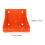 Salzziegelhalter für Rinder, orange, robust, 2-teilig 2
