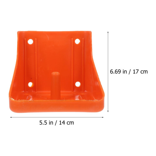 Salzziegelhalter für Rinder, orange, robust, 2-teilig 1