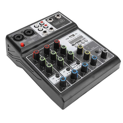 Mesa de som com Bluetooth, modo multi-interface e som nítido para apresentações de bandas e conferências. 2