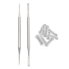 10pcs Ingrown Toenail Corrector Kit 20mm Double Ended Strips & Pedicure File