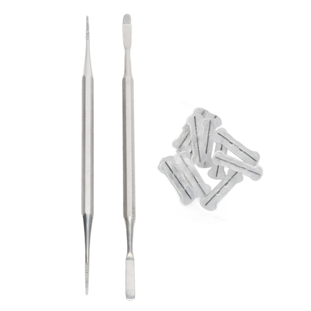 10pcs Ingrown Toenail Corrector Kit 20mm Double Ended Strips & Pedicure File
