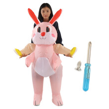Déguisement gonflable de lapin de Pâques pour enfants, en polyester 190T.