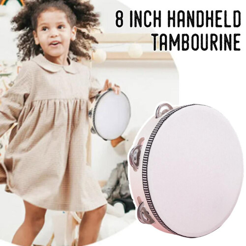 Birch Tambourine Drum 8 Inch Round Percussion 1