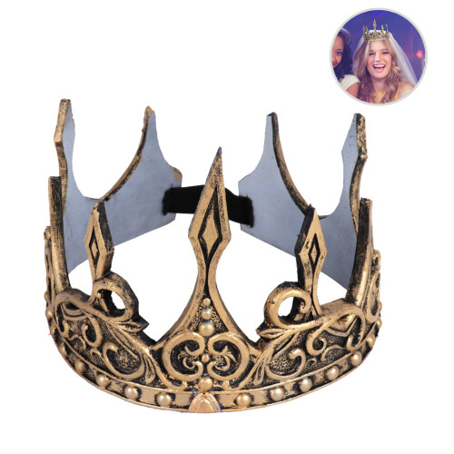 Halloween King Crown3D Soft Adjustable Headdress