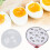 Egg Cooker,With Heating Plate Can Cook 7 Large Eggs Automatic Power Off Suitable for Kitchen Cooking () 4