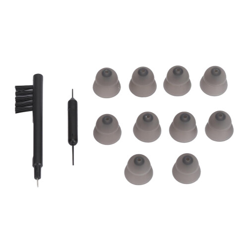 10pcs Black Silicone Closed Dome Ear Tips