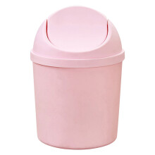 Mini Waste Can with Removable Swing-Top Lid – 5.51x7.67", Pink, Compact Trash Bin for Kitchen, Bathroom, Office – Compatible with small spaces