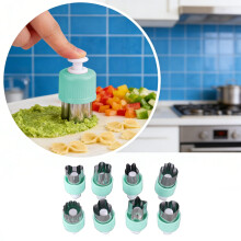 Stainless Steel Food Press Mold Set with Multiple Shape Cutters for Kitchen DIY Cooking and Baking