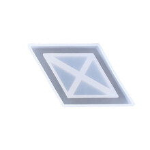 DIY Crystal Epoxy Storage Box Mold Rhombus Hexagon Mirror