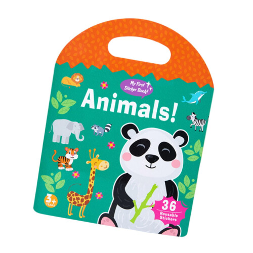 Reusable sticker book for toddlers age 2–4 educational