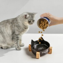 Pet Feeding Bowls Elevated Pet Food Bowls,Ceramic Cats Bowl Outdoor Cat Water Bowl,Puppy Bowls for Small Dogs,Cat Water and Food Bowl Pet Dish
