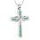 Birthstone Infinity Cross Urn Necklace for Ashes 1