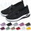 Women's Orthopedic Breathable Mesh Sneakers Black 1