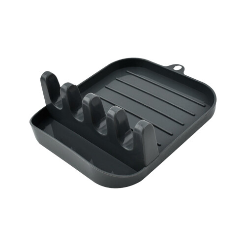 Foldable Pot Lid Holder with Drain Tray Plastic 15x12x5cm 1
