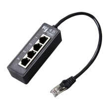 Networking Splitter 4 Port Ethernet Cable Adapter Connection Expansion for Simplified Home or Offices Networkings