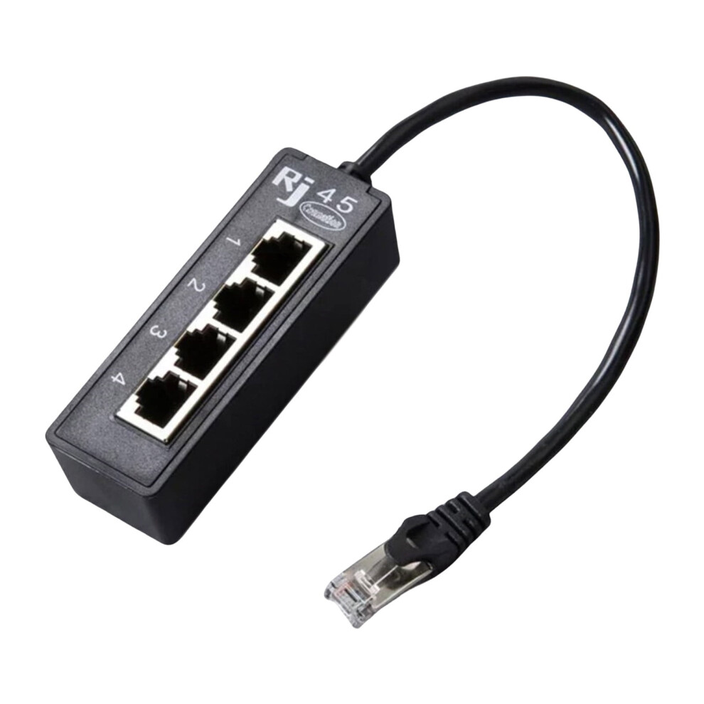 Networking Splitter 4 Port Ethernet Cable Adapter Connection Expansion For Simplified Home Or Offices Networkings 9313598227539