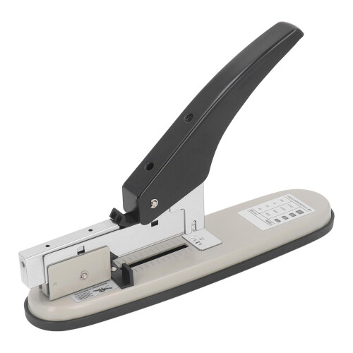 100Sheet High Capacity Stapler with Adjustable Stapling Margin Non Slip Base Jam Free Large Stapler for Professional Workspaces 2