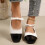 Willtoo Women's Mary Jane Ballet Flats Hook-and-Loop 5