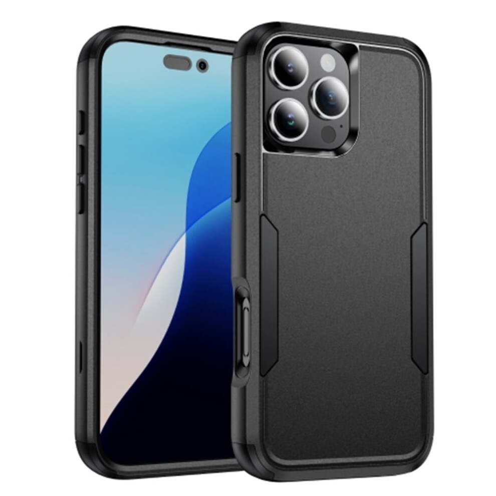 Heavy Duty 3-Layer Shockproof Bumper Case For Compatible With Iphone 16 Pro Max 6.9", Black 9496895256676