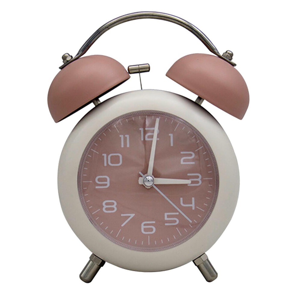 Kids Alarm Clock – Double Bell, Battery Operated Analog Mini Round Clock, Compatible with Kids, Teens & Adults