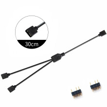 ARGB 5V 3Pin Extension Cable Adapter 30cm 1 To 1 2 3 4 5 12v 4pin RGB Splitter Cable for MSI A SUS ASRock AURA LED