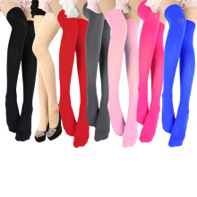 2 Pairs Extra Long Velvet Thigh High Socks Candy Color Over the Knee High Boot Stockings Leg Warmers