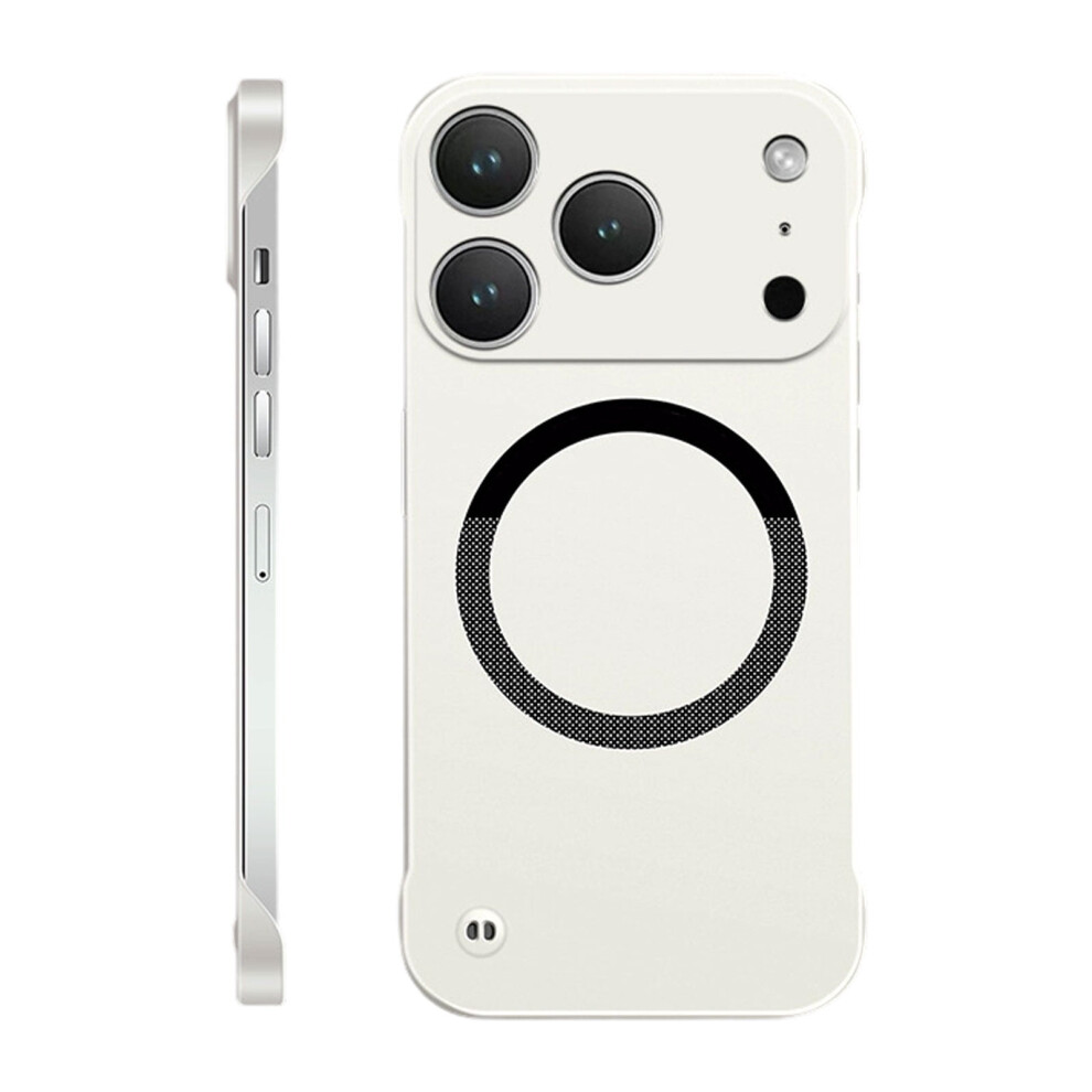 Frameless Silicone Bumper Case Â Thin, Shockproof, Wireless Charging Compatible Â Phone Case For Men & Women White 9450273066202