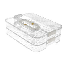 2-Layer Deli Meat Container for Fridge, Bacon & Cheese Storage Box with Lid – Compatible with Refrigerator Organizers